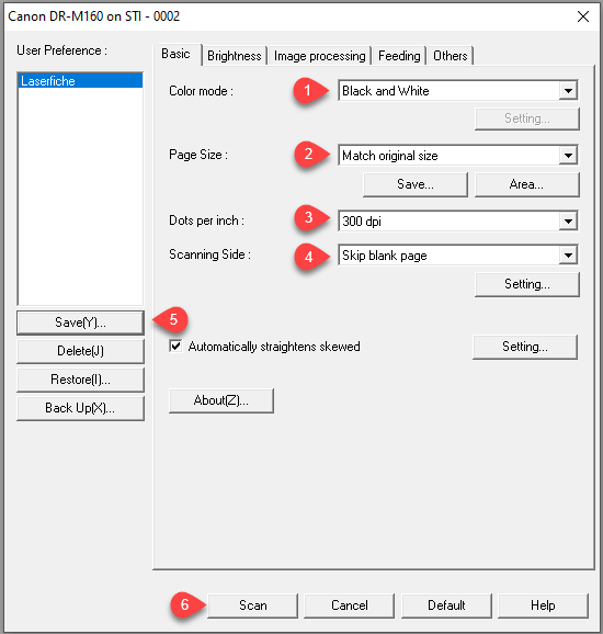 Laserfiche Scanner Setup (Version 9) FCD Help Desk